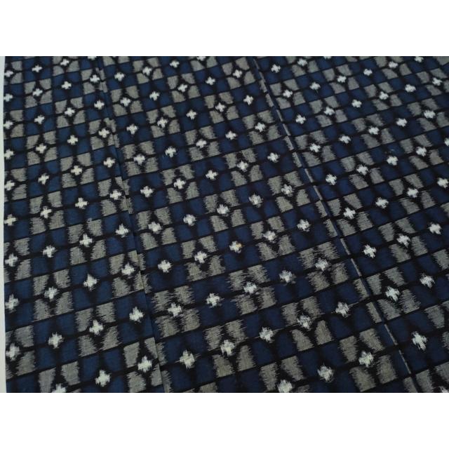 平和屋着物●久留米絣　市松吉祥文　綿　逸品　CAAS7069yc 平和屋着物○久留米絣 市松吉祥文 綿 逸品 CAAS7069yc