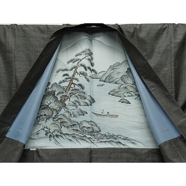 平和屋着物●男性　本場大島紬　アンサンブル・長襦袢セット　当原李好作　総詰め　証紙付き　正絹　逸品　CAAS8504vf 平和屋着物○男性 本場大島紬 アンサンブル・長襦袢セット 当原李好作 総