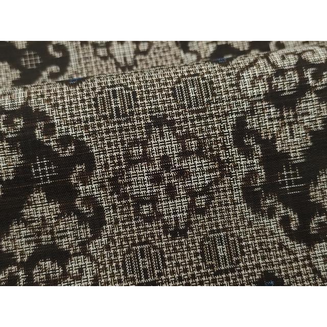 平和屋着物○本場大島紬 割り込み絣 吉祥花文 正絹 逸品 CAAS8746vf 着物