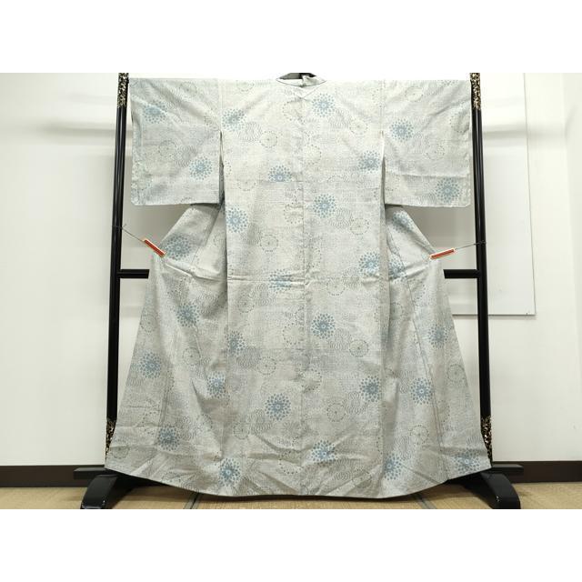 平和屋着物●本場結城紬　100亀甲　舞花文　正絹　逸品　CAAS9231th 平和屋着物○本場結城紬 100亀甲 舞花文 正絹 逸品 CAAS9231th : 平和