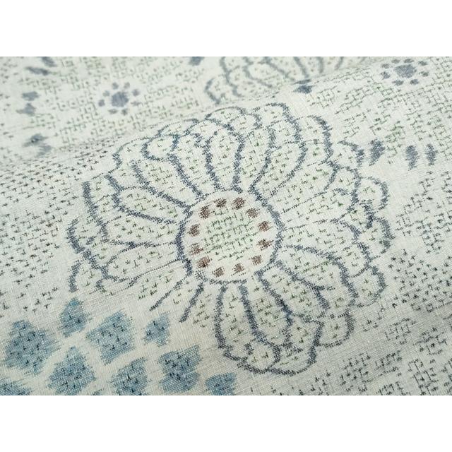平和屋着物○本場結城紬 100亀甲 舞花文 正絹 逸品 CAAS9231th : 平和