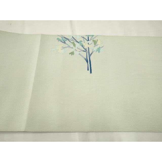 平和屋着物○爪掻き本綴れ 八寸名古屋帯 作家物 枝葉文 金銀糸 正絹