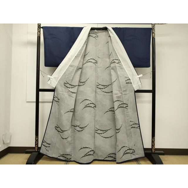 平和屋着物▽小紋 無双 紗袷 紗×絽 雪輪文 洗える着物 CAAT9521dy