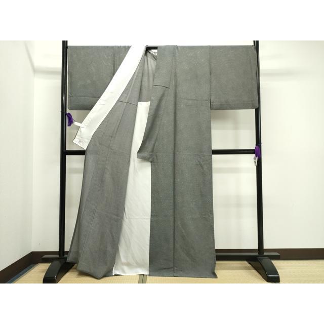 平和屋着物＊夏物 江戸小紋 絽 鮫小紋柄 黒地 やまと誂製 正絹