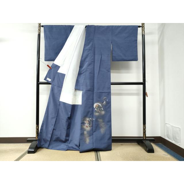 平和屋着物○京の名門・菱屋六右ェ門 紬 色留袖 風神