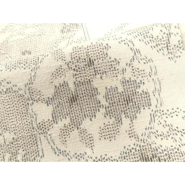 平和屋着物●上質な紬　吉祥花文　正絹　逸品　CAAU2150yc