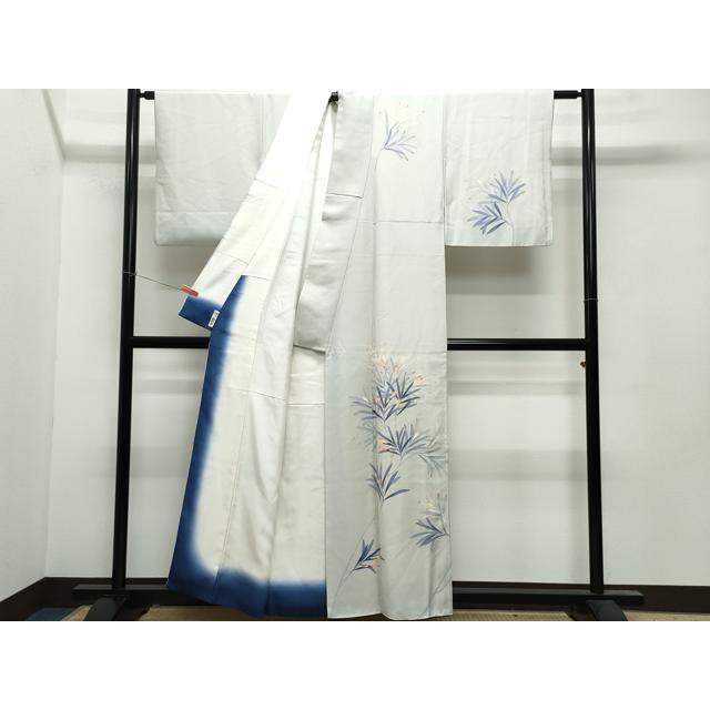 平和屋着物●本加賀友禅作家　南克治　訪問着　枝葉文　正絹　逸品　CAAU9967vf 平和屋着物○本加賀友禅作家 南克治 訪問着 枝葉文 正絹 逸品
