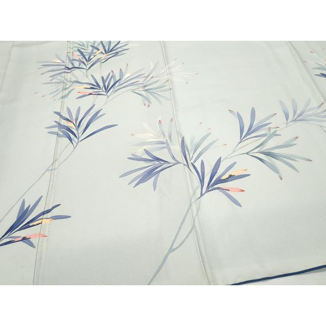 平和屋着物●本加賀友禅作家　南克治　訪問着　枝葉文　正絹　逸品　CAAU9967vf 平和屋着物○本加賀友禅作家 南克治 訪問着 枝葉文 正絹 逸品