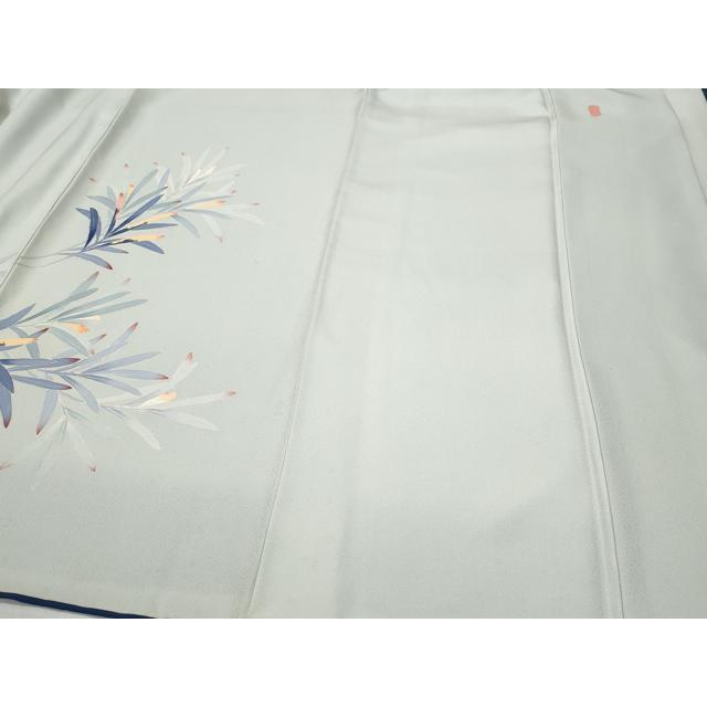 平和屋着物○本加賀友禅作家 南克治 訪問着 枝葉文 正絹 逸品