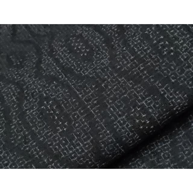 平和屋着物▽結城紬 単衣 80亀甲 吉祥文 正絹 逸品 CAAV3692dy