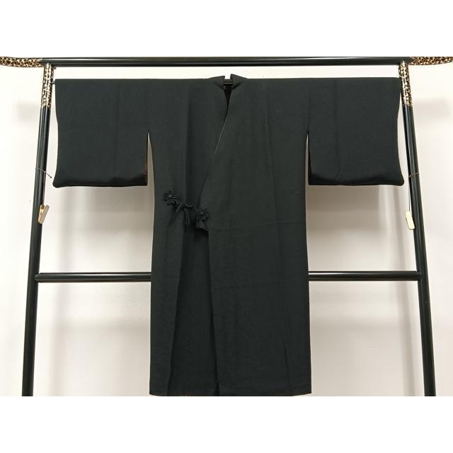 平和屋着物＃道中着　リバーシブル　霞文　暈し染め　黒地　ロング丈　正絹　逸品　CAAV5883id 平和屋着物＃道中着 リバーシブル 霞文 暈し染め 黒地 ロング丈 正絹 逸品