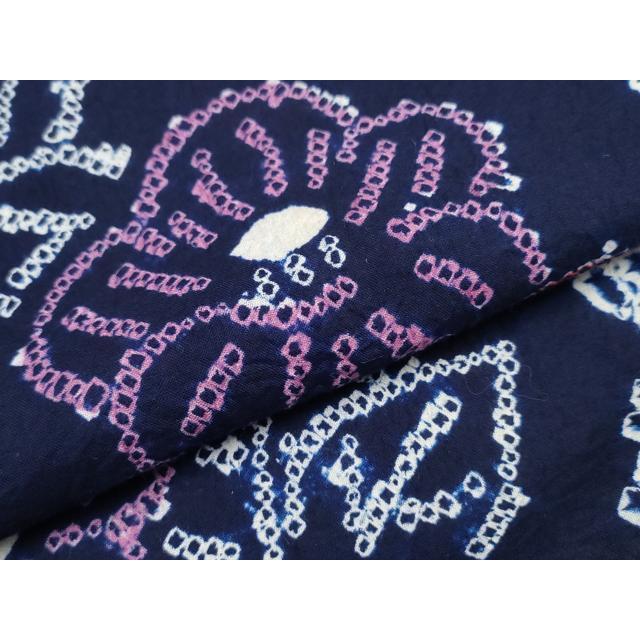 平和屋着物∴夏物 浴衣 有松鳴海絞り 流水枝椿 綿 逸品 CAAW0898ng  