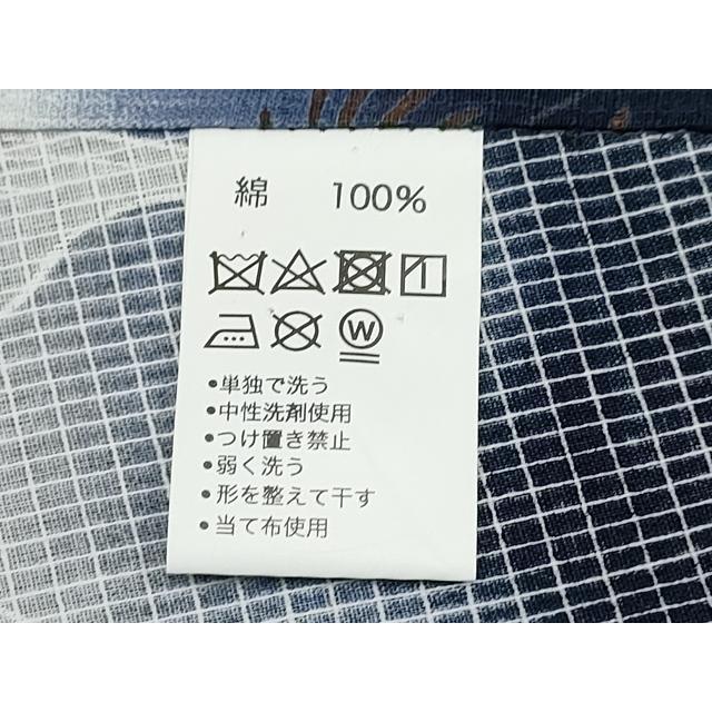 平和屋着物∴夏物　パリコレクション　ファッションモデル・デザイナー　山口小夜子　浴衣　綿紅梅　舞花文　綿　逸品　CABB6450ng 平和屋着物∴夏物 パリコレクション ファッションモデル・デザイナー