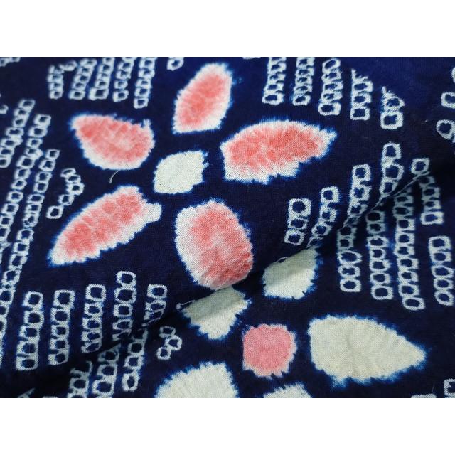平和屋着物∴夏物　浴衣　有松鳴海絞り　枝花文　綿　逸品　未使用　CAAW1075ng_3