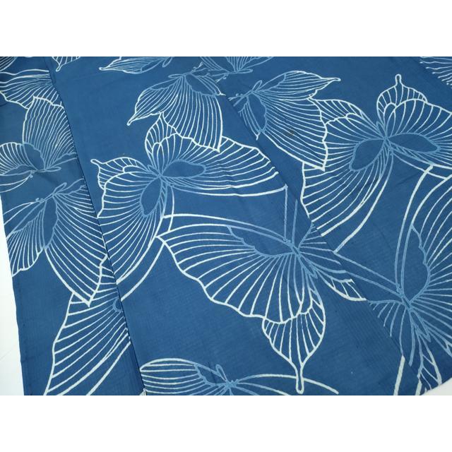 平和屋着物∴夏物　浴衣　綿紅梅　舞蝶文　綿　逸品　CAAW1107ng 平和屋着物∴夏物 浴衣 綿紅梅 舞蝶文 綿 逸品 CAAW1107ng : 平和屋