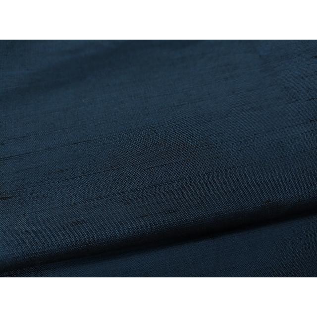 平和屋着物▽男性　紬　単衣　青藍色　正絹　逸品　CAAW2818ut_5