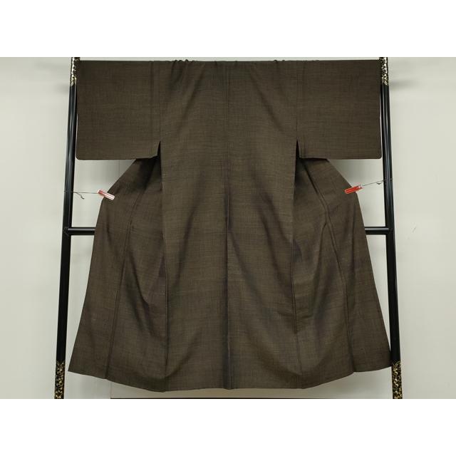 平和屋着物▽男性 結城紬 単衣 霞文 杢 正絹 逸品 CAAW2831ut