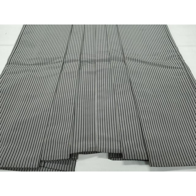 平和屋着物○男性 行灯袴 草木染 舞鶴平 諏訪 縞 正絹 逸品 CAAW3675vf