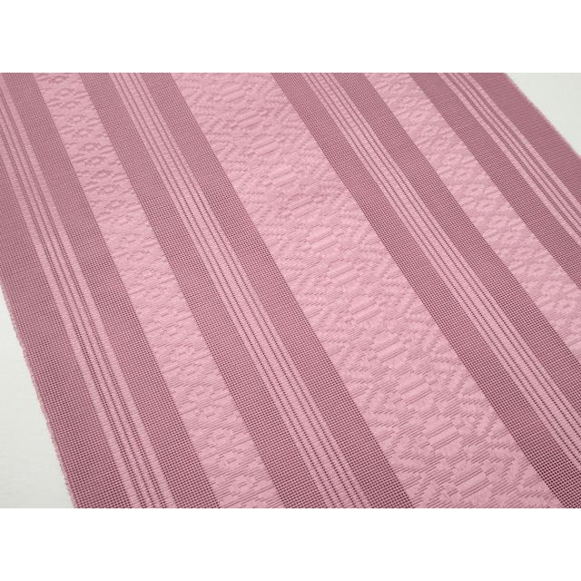 平和屋着物＊夏物　本場筑前博多織　八寸名古屋帯　紗献上　長春色　正絹　逸品　CAAW6942fb 平和屋着物＊夏物 本場筑前博多織 八寸名古屋帯 紗献上 長春色 正絹
