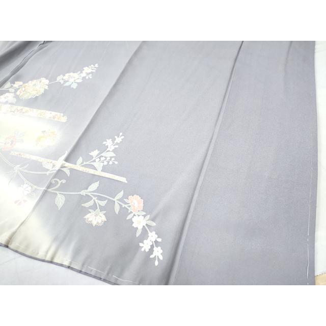 平和屋着物○訪問着 更紗花唐草文 暈し染め 金彩正絹 逸品