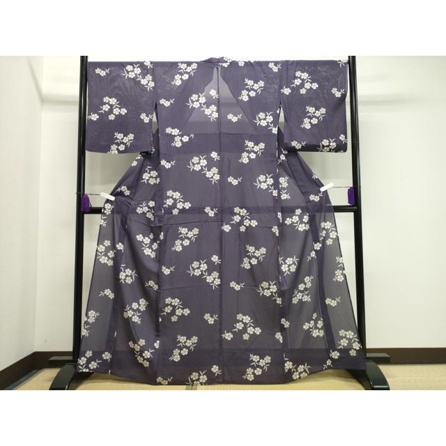 平和屋着物＊夏物　小紋　紗　舞花文　CAAW9945gh 平和屋着物＊夏物 小紋 絽 舞桜文 正絹 逸品 CAAW9875gh : 平和屋