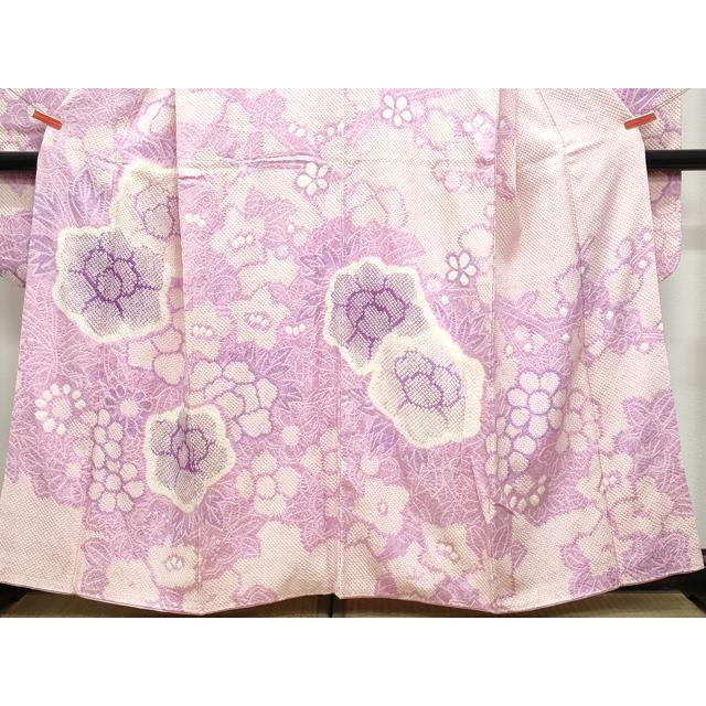 平和屋着物●名門　藤娘きぬたや・総絞り　訪問着　花唐草文　正絹　逸品　未使用　CABA9980gh 平和屋着物○名門 藤娘きぬたや・総絞り 振袖 草花文 正絹 逸品