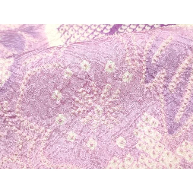 平和屋着物○名門 藤娘きぬたや・総絞り 振袖 草花文 正絹 逸品
