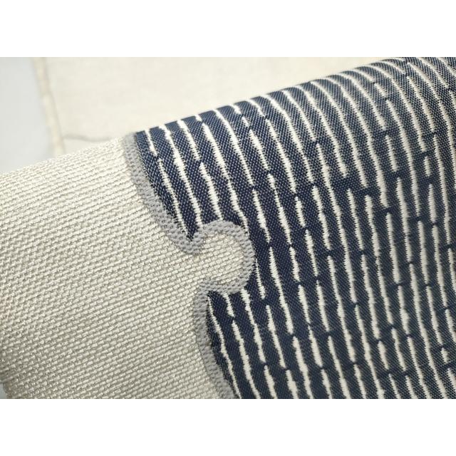 平和屋着物●西陣　しょうざん謹製　六通柄袋帯　作家物　雪輪文　銀糸　ますいわ屋扱い　証紙付き　正絹　逸品　CAAX1429hy 平和屋着物○西陣 しょうざん謹製 六通柄袋帯 作家物 雪輪文 銀糸