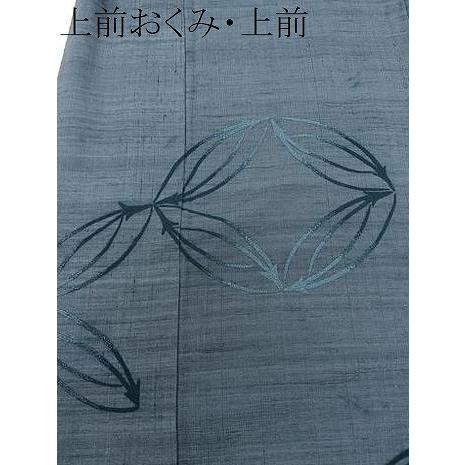 平和屋着物▽中国三大刺繍　相良刺繍　総刺繍　色留訪問着　単衣　紬地　七宝松葉文　藍色　正絹　逸品　未使用　CAAX2517xi 平和屋着物▽中国三大刺繍 相良刺繍 総刺繍 色留訪問着 単衣 紬地 七宝