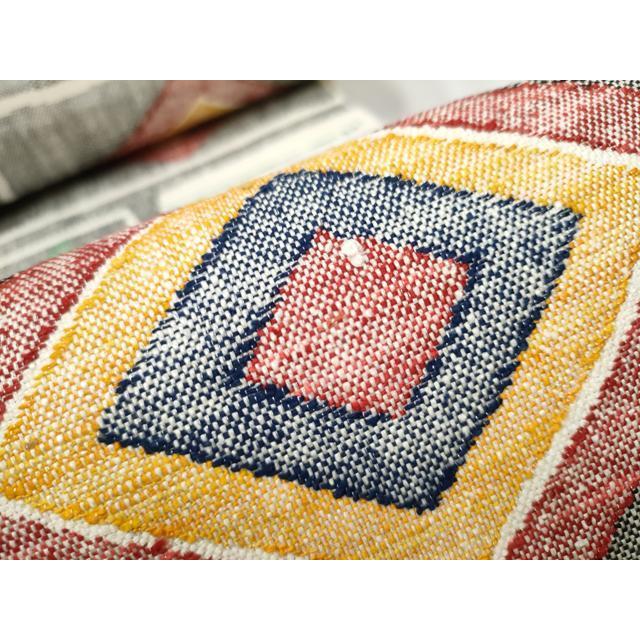 平和屋着物○本場結城紬 八寸名古屋帯 一重帯 菱吉祥文 証紙