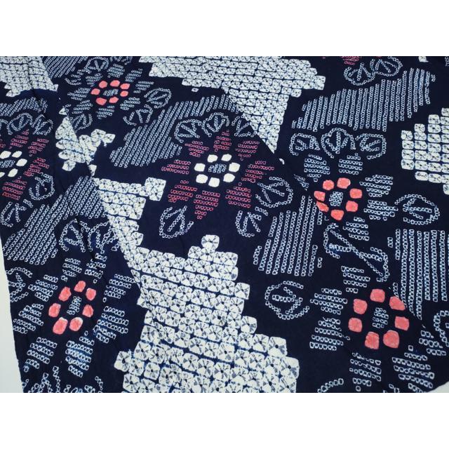 平和屋着物∴夏物 浴衣 有松鳴海絞り 天井花文 綿 逸品 CAAY4550ng