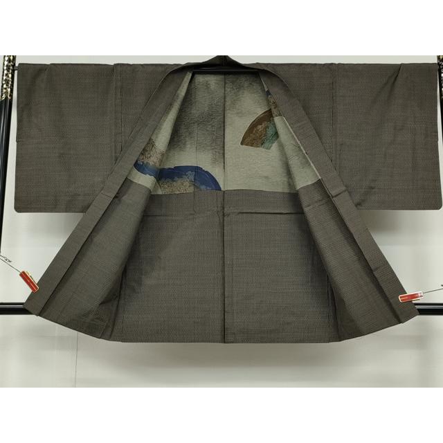 平和屋着物●男性　本場大島紬　アンサンブル　80亀甲　総詰め　正絹　逸品　CABD0169ut 平和屋着物○男性 本場大島紬 アンサンブル 80亀甲 総詰め 正絹 逸品