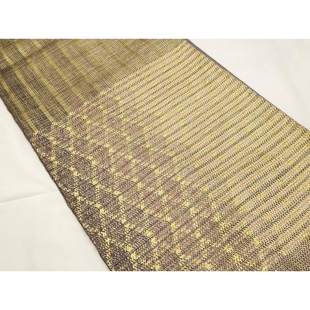 平和屋着物＊夏物 六通柄袋帯 立波文 銀糸 正絹 逸品 DAAX5577cm