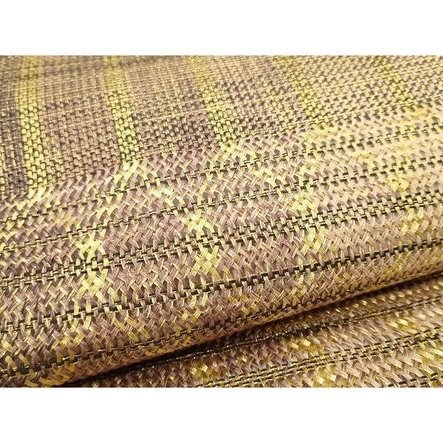 平和屋着物○全通柄 九寸名古屋帯 休み鳥更紗花文 鬼しぼ縮緬 正絹