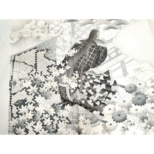 平和屋着物○訪問着 総絞り 十二単 正絹 逸品 CAAZ3665yc : 平和屋