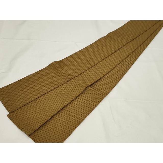 平和屋着物●男性　本場筑前博多織　角帯　菱繋文　正絹　逸品　CAAZ6411dy 平和屋着物○男性 本場筑前博多織 角帯 菱繋文 正絹 逸品 CAAZ6411dy