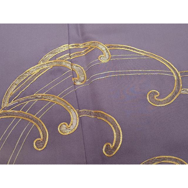 平和屋着物○創業460年・千總 色留袖 駒刺繍 立波文 金彩