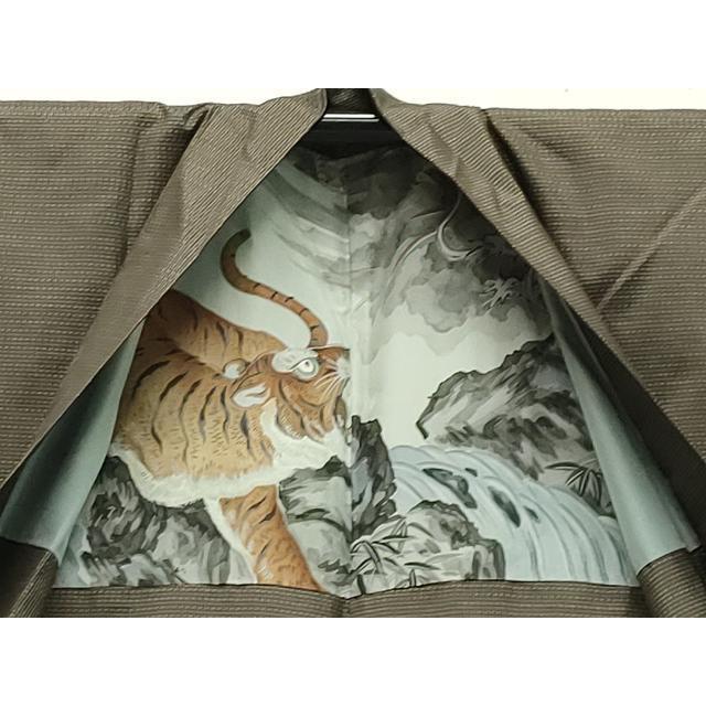 平和屋着物●男性　本場大島紬　アンサンブル　吉祥文　証紙付き　正絹　逸品　CABA1408gh 平和屋着物○男性 本場大島紬 アンサンブル 吉祥文 証紙付き 正絹 逸品