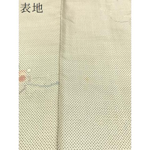 平和屋着物○本場白大島紬 7マルキ 草花文 正絹 逸品 CABA4406vp