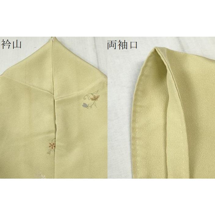 平和屋着物○上質な小紋 総刺繍 花唐草丸文 金糸 正絹 逸品 CABA6208yc