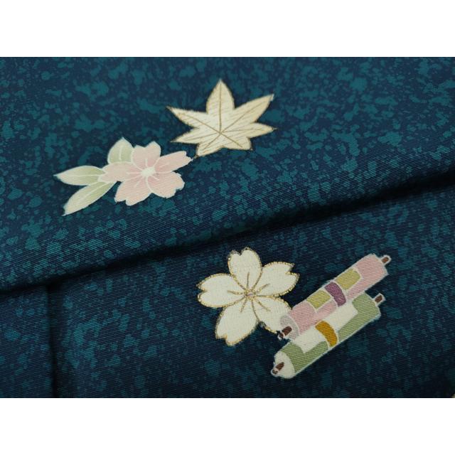 平和屋着物○訪問着 駒刺繍 花籠宝尽くし文 金彩 正絹 逸品 CABA8374ut 