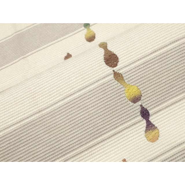 平和屋着物○九寸名古屋帯 唐織 瓢箪 正絹 逸品 CABA9119dy