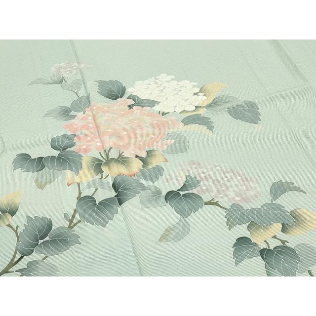 平和屋着物＊夏物　訪問着　絽　友禅　紫陽花　正絹　逸品　未使用　CABB0136gh_2