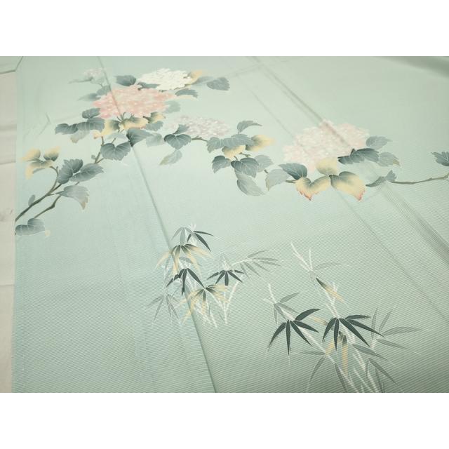 平和屋着物＊夏物　訪問着　絽　手描き　枝花文　暈し染め　正絹　逸品　CABB2161ze 平和屋着物○訪問着 手描き 枝花文 暈し染め 正絹 逸品 AABH5067fy