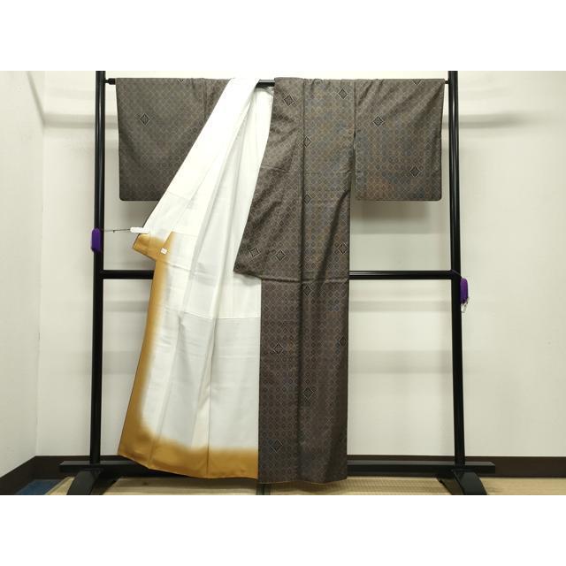 平和屋着物●本場大島紬　龍郷絣　花菱文　ますいわ屋扱い　正絹　逸品　DABB0766ud 平和屋着物○本場大島紬 龍郷絣 鈴乃屋扱い 正絹 逸品 CABB0188gh