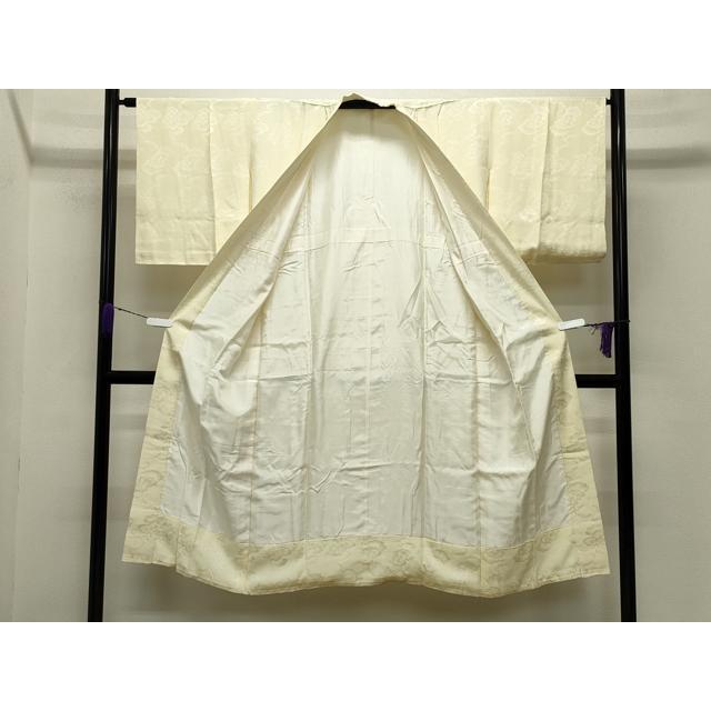 平和屋着物●長襦袢　袷　雲重ね花地紋　女郎花色　正絹　逸品　CABB0208gh