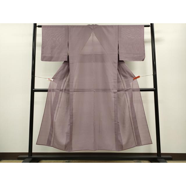 平和屋着物＊夏物　色無地　変わり絽　薄葡萄色　正絹　逸品　未使用　CABB2306ze 平和屋着物＊夏物 色無地 変わり絽 薄葡萄色 正絹 逸品 未使用