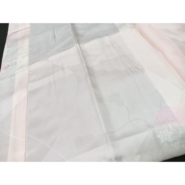 平和屋着物■長襦袢　袷　檜扇地紋　暈し染め　正絹　逸品　CABB2829xe