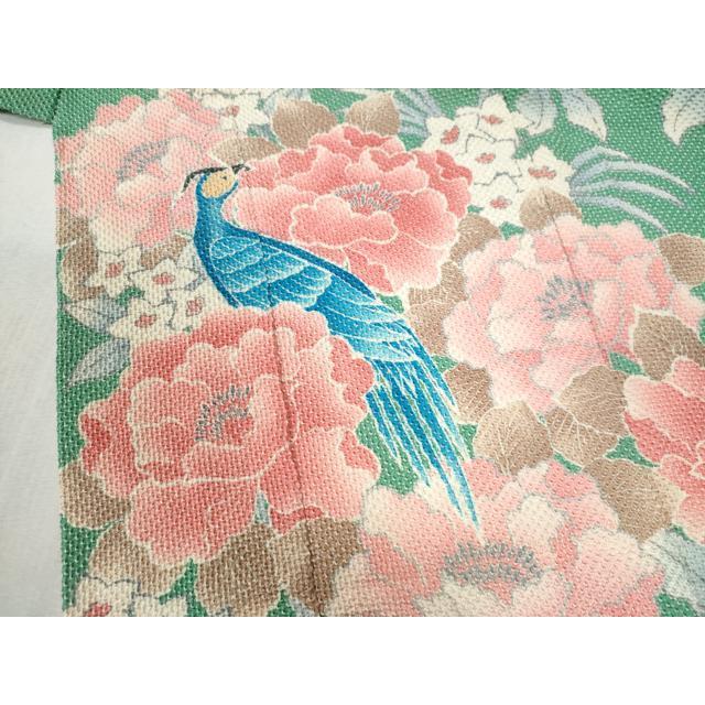 ◾️振袖フルセット■藤娘きぬたや■牡丹鳳凰模様■総絞り■振袖一式 平和屋着物○名門 藤娘きぬたや・総絞り 振袖 尾長鳥牡丹花文 仮絵羽