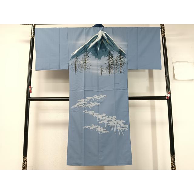平和屋着物●男性　お召　アンサンブル　長襦袢セット　80亀甲　総詰め　正絹　逸品　CABB5091vp 平和屋着物○男性 お召 アンサンブル 長襦袢セット 80亀甲 総詰め 正絹